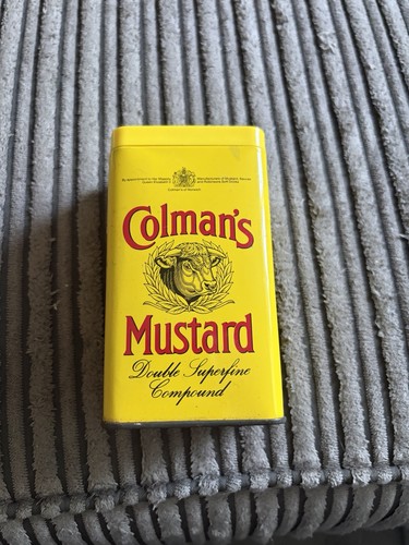 Colmans mustard vintage tin - mustard,