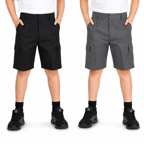Boys grey black pockets - boys,