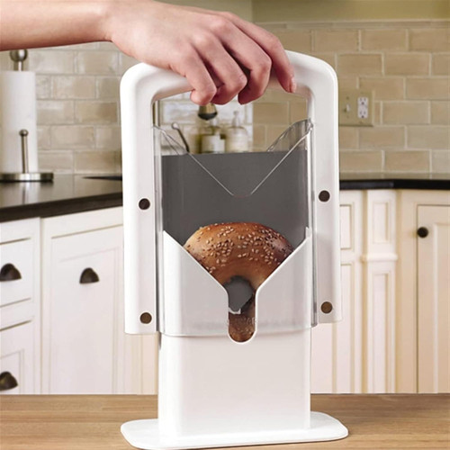 Bagel guillotine slicer - bagel,