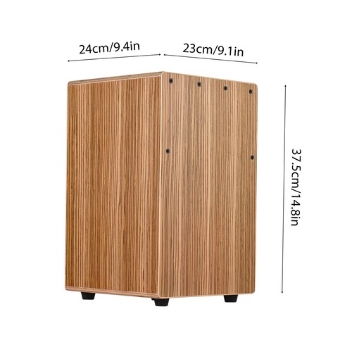 Cajon drum full zebra - zebra, wood