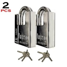 2X HEAVY DUTY PADLOCK ARMOURED