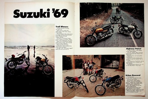 1969 suzuki motorcycle vintage - suzuki,