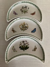 Portmeirion Botanic Garden Crescent Plated x3