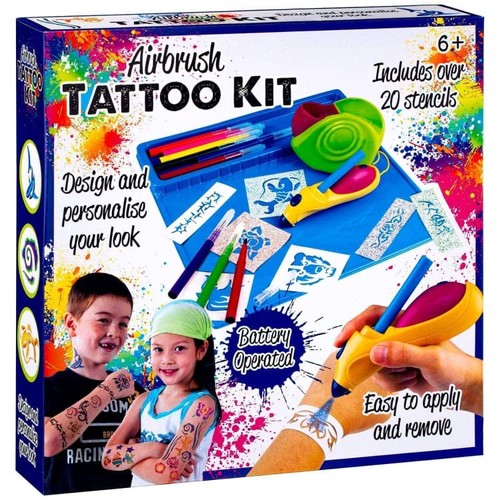 Resuable airbrush tattoo kit - tattoo,