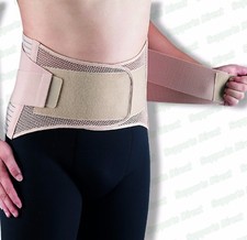 Breathable Lower Back Support Double Pull Strap Lumbar Brace Posture Belt Pain