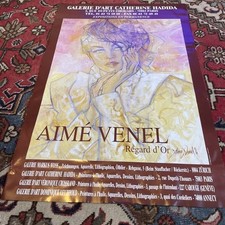 AIMÉ VENEL Exhibition Poster GALERIE CATHERINE HADIDA REGARD D’OR PARIS RARE!
