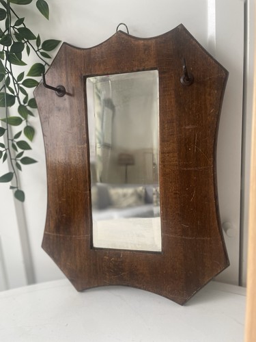 Edwardian oak hall - oak, mirror