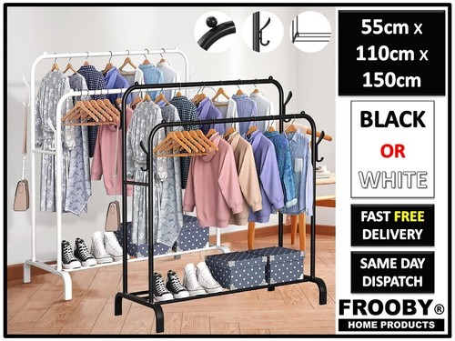 Heavy duty double rail clothes - heavy,