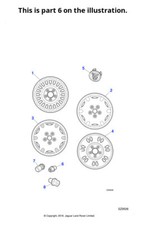 Jaguar Genuine Road Wheel Badge Fits XJ '98-'03 XJS Sports XK8 '97-'06 MNA6249AB