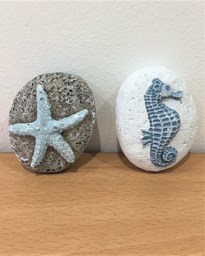 Small resin carved sea life - resin,