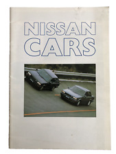 Nissan Cars Brochure 1987 Micra Sunny Bluebird Prairie Silvia Laurel 300 ZX etc