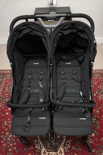 Puggle fold twin pushchair - pushchair,