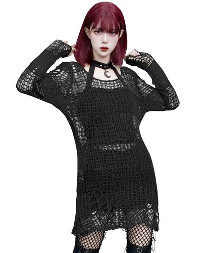 Punk rave womens shredded - womens,