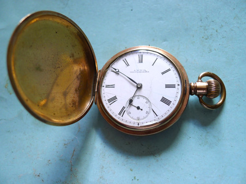 Waltham gold filled hunter - waltham,