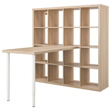 IKEA KALLAX/LAGKAPTEN Corner Desk Combination, 147x159x147 cm, Storage & Workspa