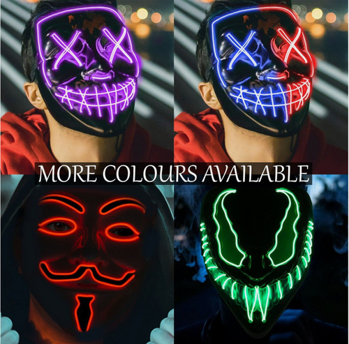 Purge halloween mask led - led, scary