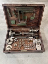 BTM Watchmakers Lathe Wartime In Original Fitted Case.  Boley Type.