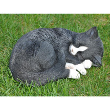 10" Garden Laying Sleeping Cat