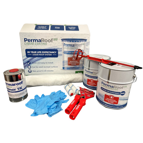 Liquid rubber roofing kit for - kit,
