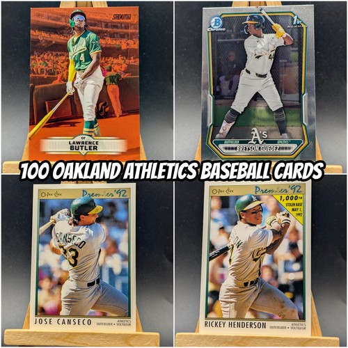 Oakland athletics 100 card - oakland, lot