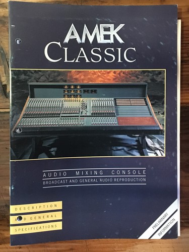 Amek classic audio mixing - amek,