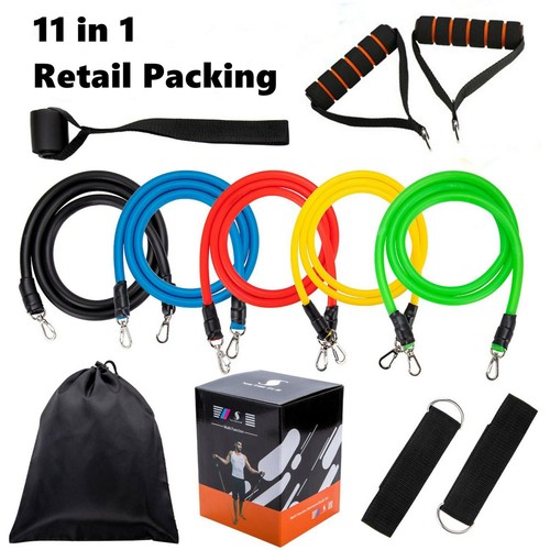 11pc resistance bands set - 11pc,