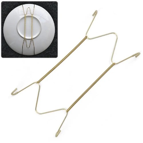 Wire plate hangers white - hangers, wall