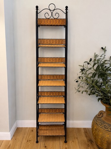 Vintage wrought iron wicker - wrought,