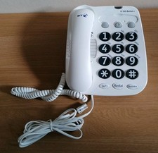 BT Big Button Plus Corded White Landline Telephone 004800 Amplifier for Elderly