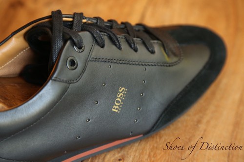 Hugo boss tan black leather - hugo,