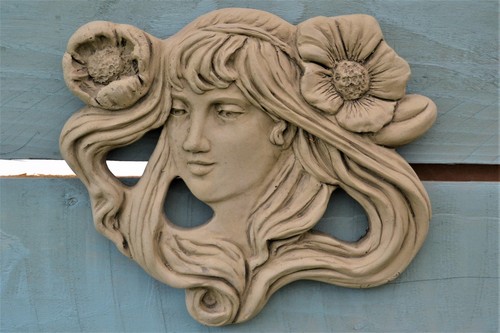 Emily wall plaque stone garden - plaque,