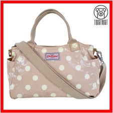Cath Kidston Mini Day Grab Bag Cross Body Strap Polka Dot Spot Oilcloth CM93