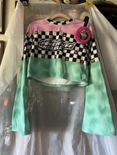 Black Milk Clothing Cartoon Network Powerpuff Girls Bell Sleeve Top Sz M Earmuff