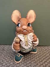 Vintage Pendelfin Rabbit Father 8" 20cm Hand Painted Stonecraft Rare