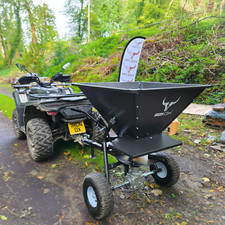 Tow Behind Spreader for ATV Quad Towable spreader salt , fertiliser, grit, seed