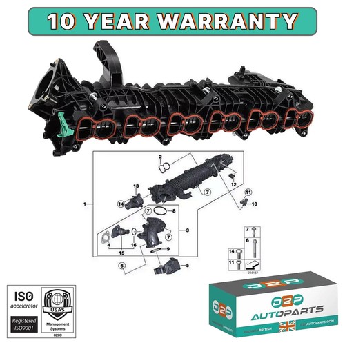 Inlet manifold 7811909 - manifold, bmw