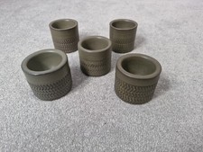 5x Vintage Denby Chevron Egg