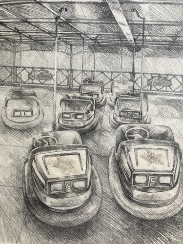 Vintage pencil drawing - vintage,