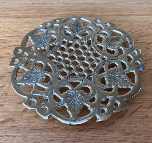 Vintage brass vine leave - vintage,