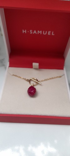Ruby pendant necklace - pendant,