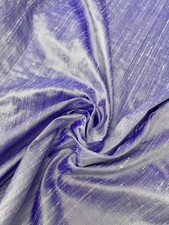 100% Silk Dupion Fabric Lilac 