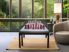 30cm Rose Pink & White Marble