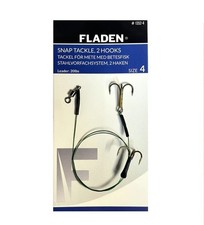 10 packs Snap Tackle - size 4, 6 or 8 with 2 trebles t 20lb trace /Pike, Zander