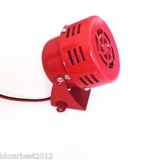 Motorcycle Red Driven Air Raid Siren Tornado Horn Alarm Loud Sound Fire Security
