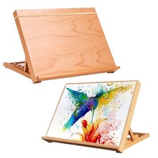 A2 Art & Craft Workstation Wooden Drawing Board Artist Adjustable Table Easel
