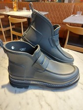 Hunter Wellies Refined Stitch Heron Loafer Ankle Boots Women's Black UK 8