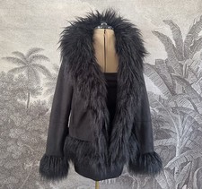 Afghan Coat Black Y2K Penny
