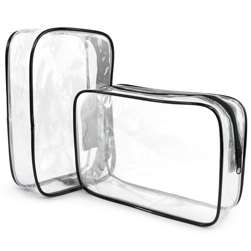 Clear travel toiletries - 2, x