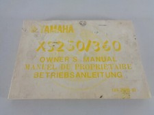 Operating Instructions / Owner's Manual Yamaha XS 250 / XS 360 from 11/1976