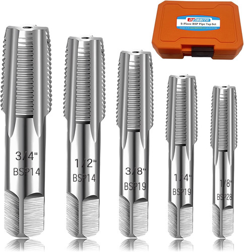 Piece bsp pipe tap set - 5-piece, for